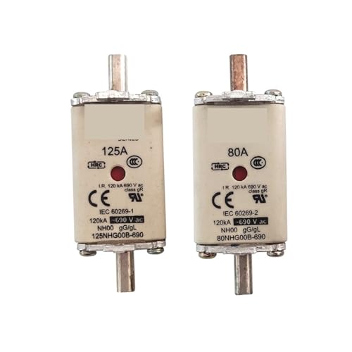 Fusible NH00 100A 690V haute performance avec corps céramique renforcé NHG00B-690