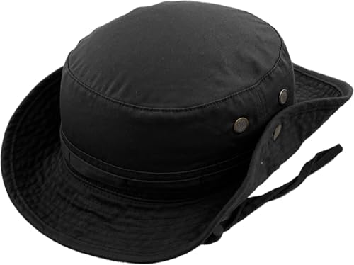 Image of KBETHOS Unisex Washed Cotton Bucket Hat Summer Outdoor Cap