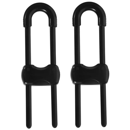 2個 ベビーロック sliding door lock どあろっく スライドチャイルドロック 用キャビネットロック U字型スライドキャビネットロック 食器棚のロック チャイ