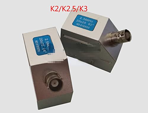 1PCS ultrasonic flaw detector angle probe 2.5P20 * 20 62 °/74 ° angle probe weld flaw detector probe (2.5P20*20 64°)