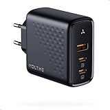 VOLTME USB C Ladegerät 100W GaN Mehrfach Schnellladegerät Blau, USB C Laptop Ladegerät USB...