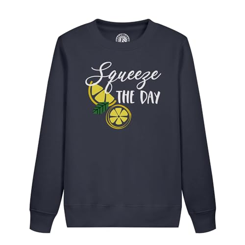 Sweatshirt enfant Squeeze The Day pull col rond jeux de mots nourriture