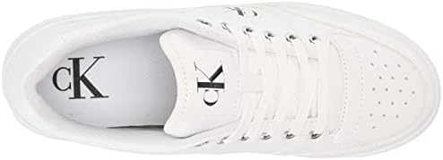 Calvin Klein Women's Alondra Sneaker, White 142, 5.5 | Image 4
