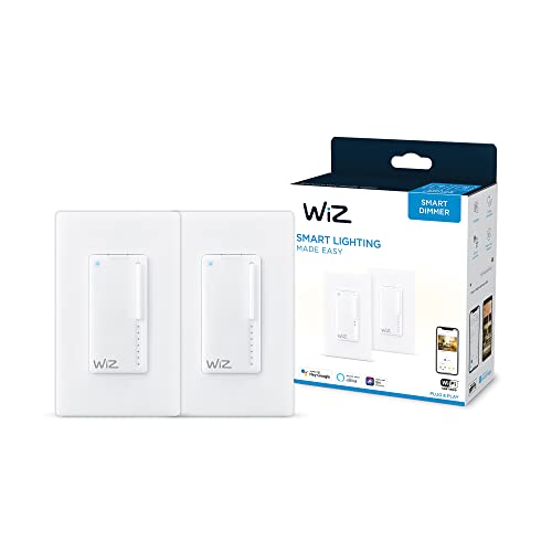 Image of WiZ Connected Dimmer Switch - 2 Pack - Connects to Your Existing Wi-Fi - Makes Any Dimmable Fixture Smart - No Hub Required - White