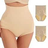 YKDLLF Set da Due Pezzi Contenitiva Donna Pancia Piatta Guaina Contenitiva a Vita Alta Intimo Mutande Contenitivo Donna Vita Alta Tanga Guaina Mutande Contenitive Perizomi Intimo Modellante Thong