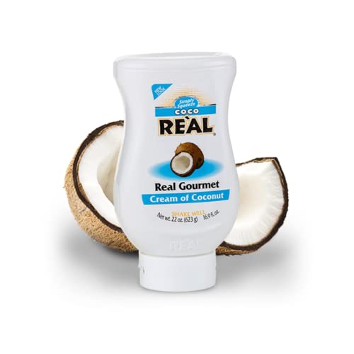 Reàl | Cocco Miscela Polpa, Acqua, Latte Cocco | Cocco 100% Naturale Cucina | Miscela di Cocco Dolci | Sciroppo di Cocco | Latte di Cocco Dolci - 1 x 500 ml.