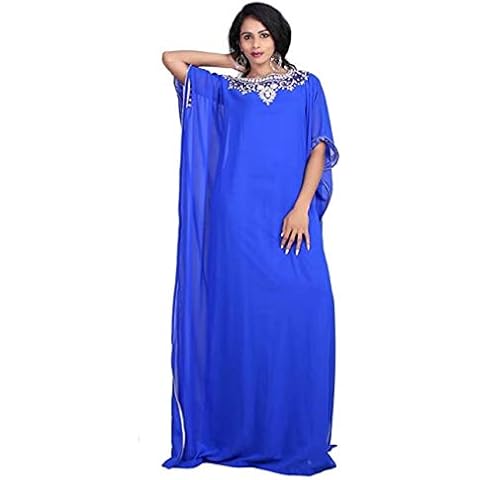 WUBU Hand Beaded Boho Kaftan Maxi Casual Party Prom Long Evening Dress Cocktail Beach Dresses Cover