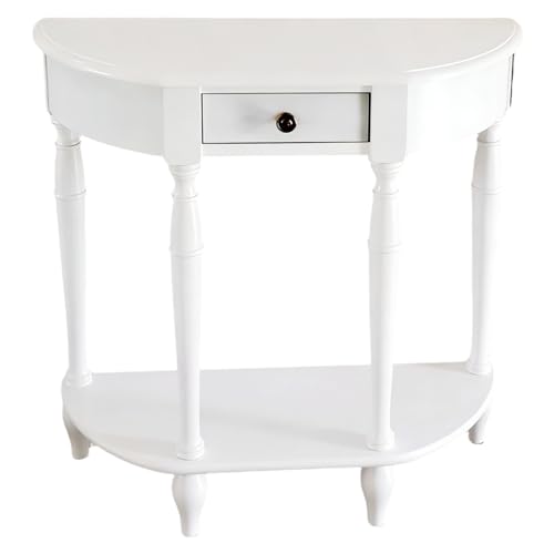 Yqyc ���� ���b�N�A�X�^���h�e�[�u���A�����o��1�t���A���~�`�f�U�C���A�ω׏d50kg�A�L���⃊�r���O���[���ɍœK�A���C��(White,120x80x30cm/47x31x11in)