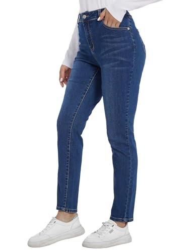 LICTZNEE Jeans for Women High Waist, Skinny Stretchy Jeans Slim Fit Leg Pants with Pockets Tummy Control Butt Lift3