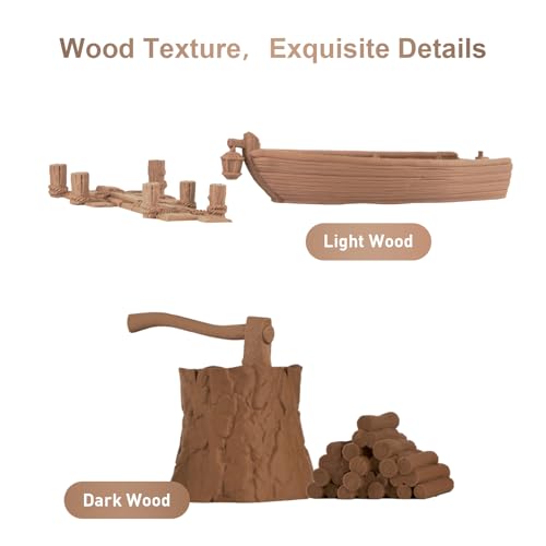 Image of ERYONE Wood PLA Filament 3D Printer PLA Filament 1.75mm + /- 0.03mm, PLA Filament 1KG Cardboard Spool(2.2LBS), Dark Wood
