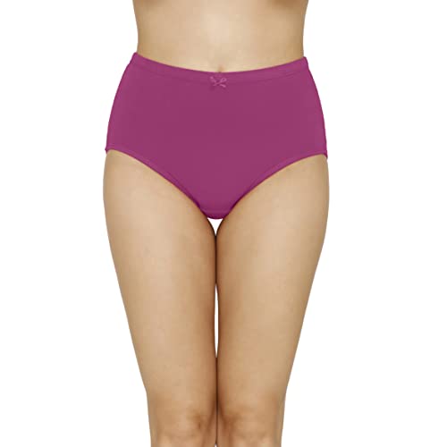 Image of Amante Solid High Rise Full Coverage Full Brief Panties (Pack of 3)
