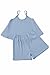 blibean Tween Girl Clothes Sets Little Kids Girls Summer Shorts Outfits Casual Fashion Tank Tops Matching Lounge Clothing Set 2pc Size 8-9 Year Old Light Blue
