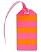 kate spade new york Luggage Tag - Orange & Pink Stripe