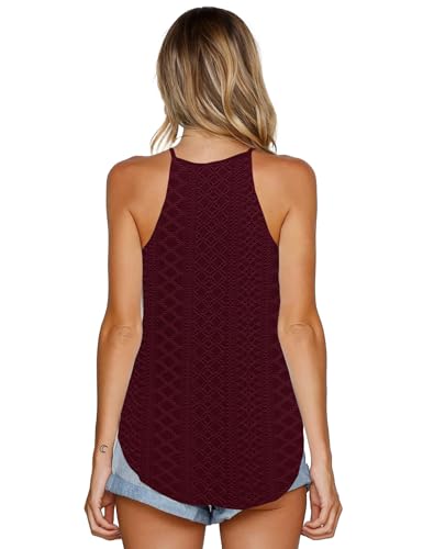 Image of LouKeith Womens Tank Tops Casual Flowy Printed Vest Shirts Sleeveless Cotton Soft Summer Tees Blouses