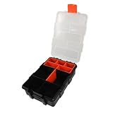 WOONEKY 小型工具収納ボックス プラ製 ネジ収納ケース 多格子設計 耐摩耗性 大容量 小物整理用 ポータブル部品ボックス