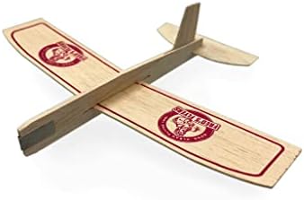 Fred's Flyers Balsa Wood Airplane Gliders – 5 Pack – Made in USA – Guaranteed to Arrive Unbroken
