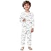 Kids 2-Piece Blank Graphics 𝐏ajamas Set DIY Hand Painted Colorable T-Shirt Pant Funny Cartoon Coloring Home Suit