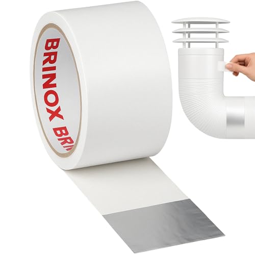 Brinox B61400B Cinta Aluminio Adhesiva, Blanco