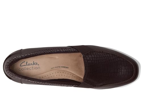 Clarks Clarks Collection Women's Juliet Beat Loafer, Merlot Leather, 11 M US