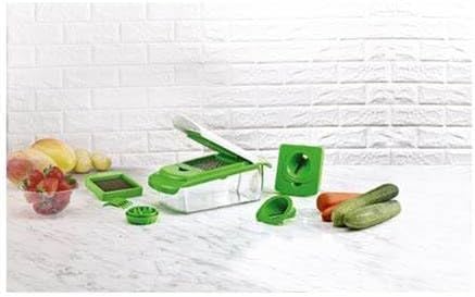 Crofton Food Chopper, zusammengebaut mit verschiedenen Obst- und Gemüsesorten