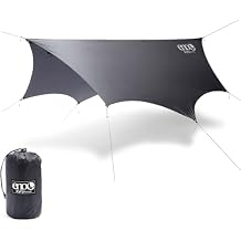 ENO, Eagles Nest Outfitters DryFly Rain Tarp, Ultralight Hammock Accessory, Charcoal