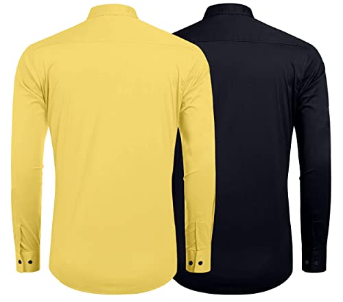 Image of Zombom Men's Regular Fit Cotton Blend Printed Full Sleeve Casual Shirts