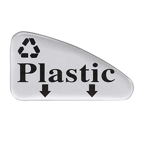 Safco Products 9931Ss Dual Bin Recycling And Trash Can, 30 Gallon Total, Two Separate Liners, Decals Included, Silver #TOP2