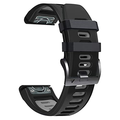 Bracelet QuickFit 22mm en silicone souple et résistant pour Garmin Fenix 7 et 6