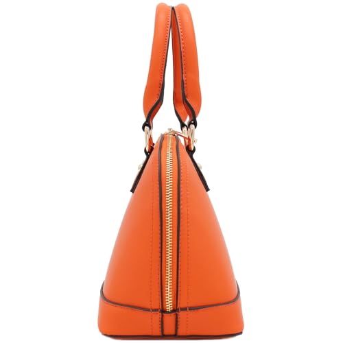 Image of Zip-Around Saffiano Classic Dome Satchel