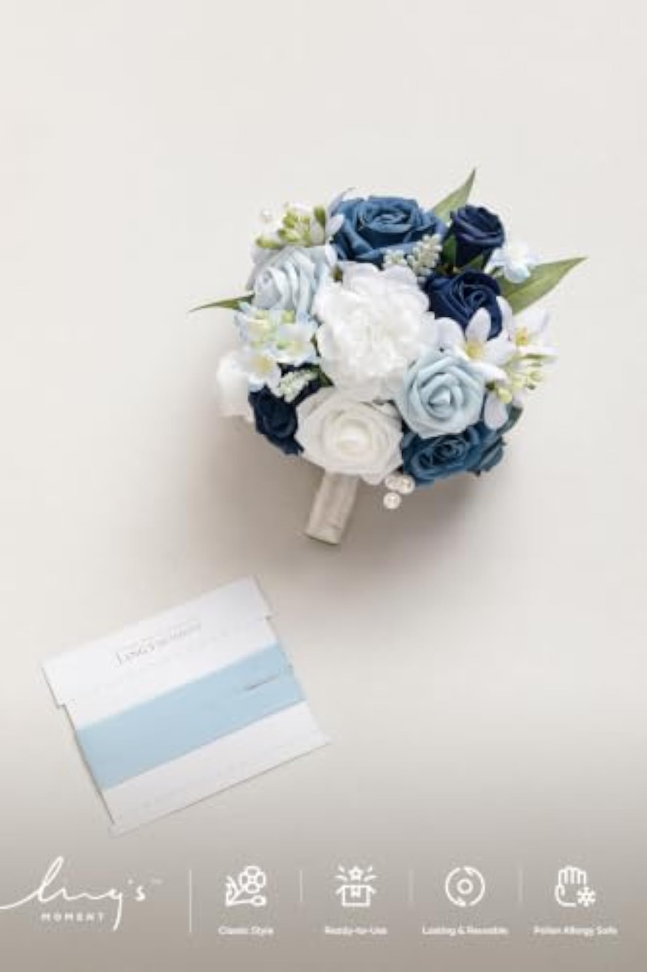 7" Artificial Wedding Bouquets for Bride and Bridesmaid