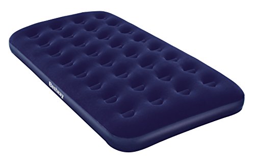Bestway Flocked Air Bed Twin, Blue #TOP2