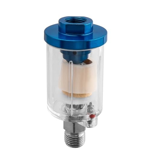Mesee Kleine Öl-Wasser-Abscheider, Wasserabscheider Druckluft, Wasser-Dieselfilter, Spritzpistole Luftleitungsfilter Wasserabscheider, Druckregler 1/4 Zoll NPT für Luftkompressor-Airbrush