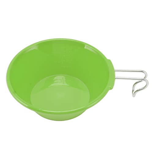 OUKENS 250ml Backpackers Cup Bowl, Portable Drop Protection Backpacking Bowl for Camping Hiking Tableware Cookware,Ultra Compact Camping Cookware (Green)