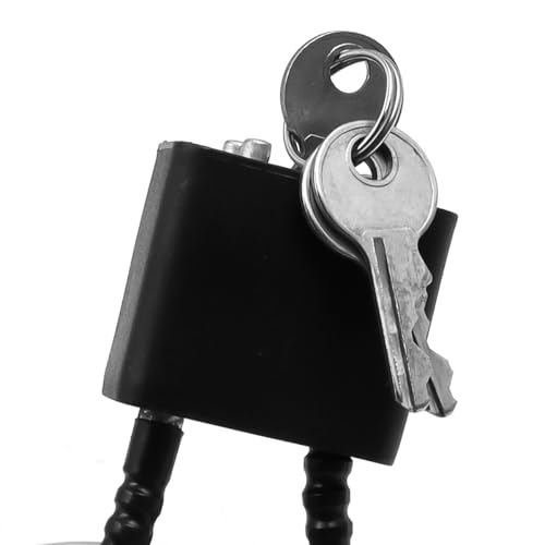 Namvo 3Pcs Heavy Duty Padlock with Key and Wire Rope, Secure Locking System for Gates Sheds, Bikes, and Outdoor Equipment - Image 4