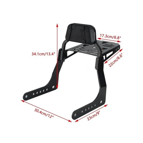 Dossier sissy bar amovible avec porte-bagage pour Softail Low Rider S FXLRS