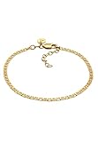 Bracciale classico - lunghezza 16 cm + 3 cm di estensione - argento 925 placcato oro