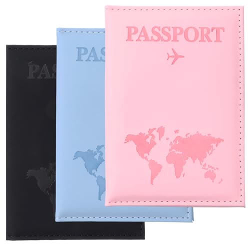 3 Pack Passport Holder for Travel, Passport Wallet for women