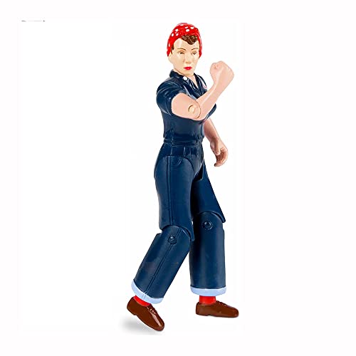 Archie Mcphee Rosie The Riveter Action Figure Multi-Colored, 8" #TOP1