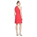 S.L. Fashions Women's Jewel Halter Neckline Cocktail Dress, Wedding Guest, Perfect Party Dress,(Petite and Regular Sizes), Cerise, 14