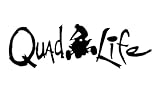 Quad Life NOK Decal Vinyl Sticker |Cars Trucks Walls Laptop| Black |7.5 x 2.5 in|NOK2278