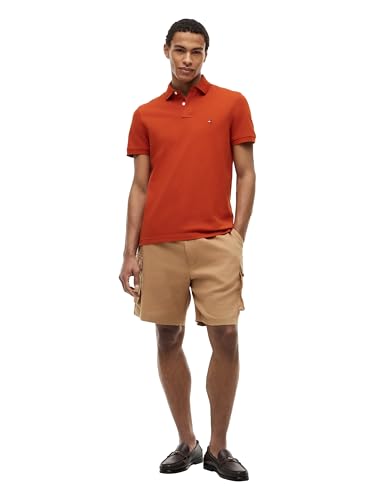 Image of Tommy Hilfiger Men's Short Sleeve Polo Shirts in Regular Fit With Stretch and Organic Pique Cotton