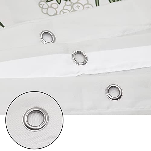 Tompop Shower Curtain Vintage Floral Border Herbs And Wild Flowers Botanical Engraving Style Colorful Field Vegetation Waterproof Polyester Fabric 72 X 72 Inches Set With Hooks #TOP3