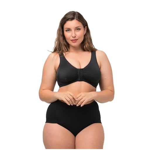 Ulla Popken Große Größen Damen Vollschalen Bügel-BH, Softschalen, Uni, B-Cup Schwarz (Schwarz 10), 105B