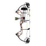 Bear Archery Royale Ready to Hunt Compound Bow Archery Set with Archery Accessories for Adults and Youths, 12”- 27” Draw Length, 5-50 Lbs Draw Weight, Up to 290 FPS