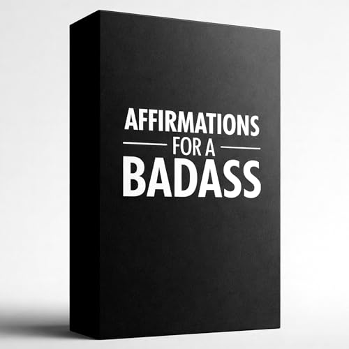 NY HORIZON Affirmations for a Badass: Premium 50 Daily Motivational & Positive Affirmation Cards for Women - Mindful Self-Care & Empowerment - Inspirational Birthday & Encouragement Gift for Women & Teens
