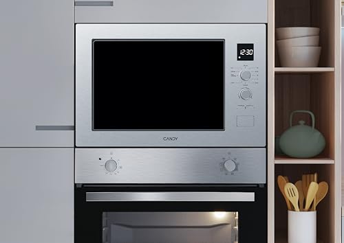 Micro-ondes encastrable grill Candy 25 litres avec 8 fonctions et programmes dégivrage