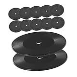 Artisanat détaillé : ce modèle de disque vinyle miniature est méticuleusement conçu pour offrir un aspect réaliste, capturant l'essence des vrais disques vinyles, idéal pour les amateurs de musique, la décoration de mini maison de bureau, les disques miniatures