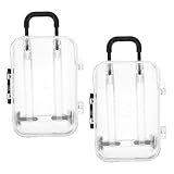 Robuste et fiable : construit pour durer avec des matériaux robustes, garantissant qu'il peut être utilisé à plusieurs reprises sans perdre sa forme ou sa fonctionnalité, mini accessoires de maison de poupée, mini valises