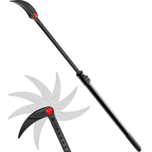 Lingvee 29-48 Inch Adjustable Pry Bar Indexing Extendable Pry Bar 180 Degree Rotating Head Can Easily Access Confined Spaces Carbon Steel Crowbar for Completing Various Tasks or Jobs