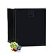 Techomey 2.2 Cu.Ft. Compact Refrigerator, 12/24V 60L Mini Fridge, RV Refrigerator with Anti-Shock & Shake, LED light, Reversible Door, for Car Van Boat Camping Truck Travel, Black